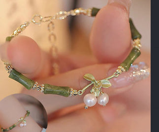 Bamboo Lily Bracelet Ins Special-interest Design