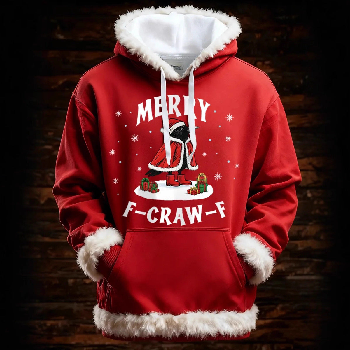 Women's Winter Merry Christmas Hoodie With Pockets