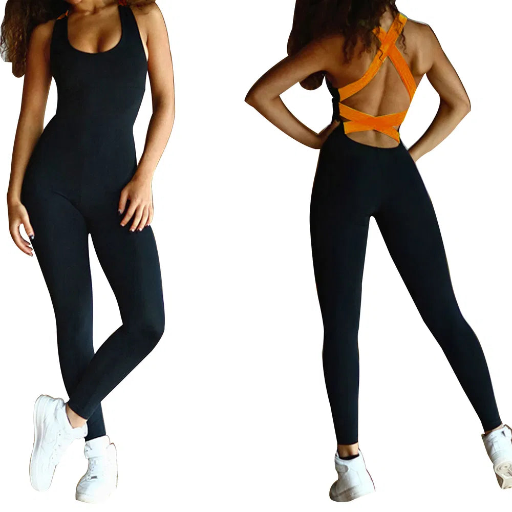 Women Sports YOGA Workout Gym Fitness Jumpsuit