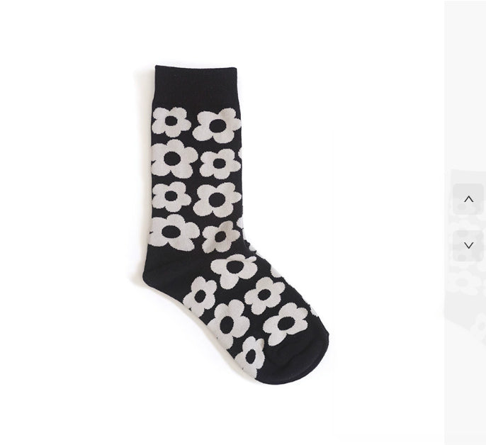 Cute cartoon flower socks cotton girl in stockings